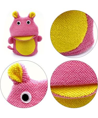 Kids Cute Animal Bath Sponge Glove Mitt for Toddler Bath and Shower - Buy Online on SooperMarket.com