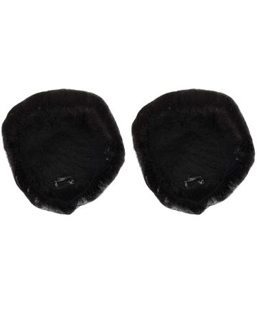2X Men's Handmade Wigs Natural Fluffy Invisible Replacement Hairpiece Men's Overhead Replacement Block