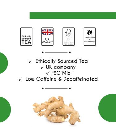 Thames Tea Tubebox - Premium Flavoured Loose Leaf Fruit & Herbal Tea for a Luxury British Experience: Ginger & Lemon Tea - Buy Online on SooperMarket.com