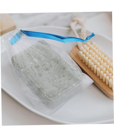 Baluue 8pcs Soap Mesh Bag Cleansing Foaming Net Face Cleansing Shower Soap Saver Soap Bag Fabric Sky-blue - Buy Online on SooperMarket.com