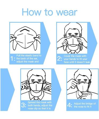 20-Pack 5-Ply Disposable Protective Face Masks - 3D Foldable Design with Stretchy Ear Loops - Buy Online on SooperMarket.com