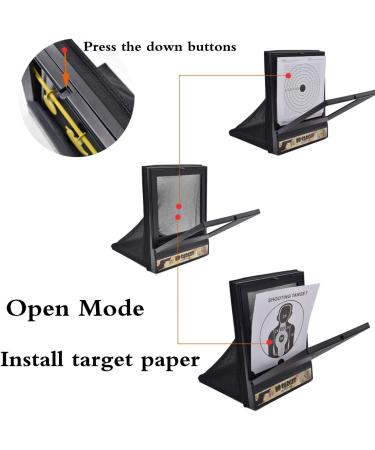 Portable Airsoft Aim Target with Catcher Net - Shooting Training Device, Stand & Paper Target for BB Bullets Recycling - Durable & Portable Black Net Trap - Buy Online on SooperMarket.com