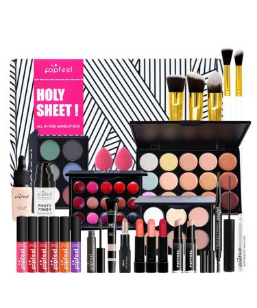 FantasyDay Multifunctional Cosmetics Gift Set | Complete Makeup Kit for Face Eyes & Lips | Quality Eyeshadow Palette Lipstick Rouge & Mascara - Perfect Makeup Palette #3 Kit011 - Buy Online on SooperMarket.com