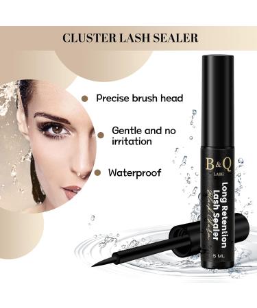 Lash Bond & Seal Kit for DIY Eyelash Extensions - Waterproof, Long Lasting 10ml Black Glue + 5ml Seal - Buy Online on SooperMarket.com