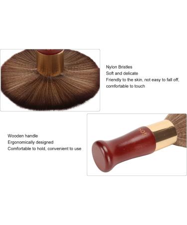 Neck Duster Brush Soft Barber Hair Brush for Fine Hair Removal Skin Friendly Neck Face Dust Brush with Soft Nylon Bristles and Wooden handle Easy Using Barber Cleaning Brush for Home Salon - Buy Online on SooperMarket.com