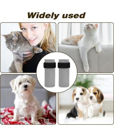 KALIONE Cat Boots 4 Packs cat Claw Covers Black Anti Scratch Cat Mittens Breathable Mesh Cat Foot Covers Adjustable Cat Claw Protectors for Indoor Cats Pet Bathing Cutting Nails Grey - Buy Online on SooperMarket.com