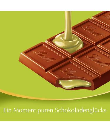 Lindt Pistachio Chocolate 100g - Finest Whole Milk Chocolate with Delicate Filling | Buy 10 Pack Promotion | Perfect Chocolate Gift - Buy Online on SooperMarket.com