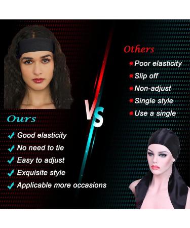 2PCS Black Elastic Wig Bands for Lace Melting & Edge Wrapping - Buy Online on SooperMarket.com