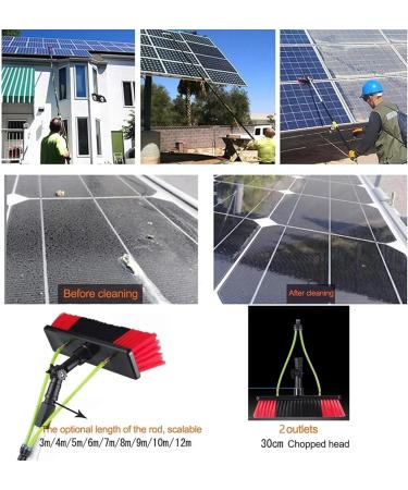 photovoltaic cleaner window cleaning pole Window Cleaning Pole/Water Fed Telescopic Brush/Extendable Cleaner Conservatory Roof Suitable For Photovoltaic Panel CleaningTrucks Windows 9m (Size 5m pole - Buy Online on SooperMarket.com