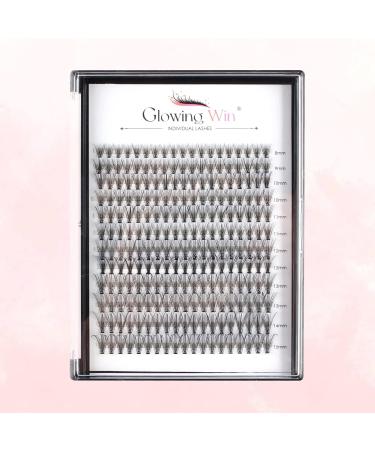 Glowing Win Cluster Eyelash Extensions - 228 PCs Natural Individual False Lashes (0.07C 20D 8-15mm) for DIY Perfect Look - Buy Online on SooperMarket.com