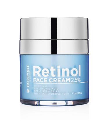 Retinol 2.5% High Potency Face Cream - Organic Anti-Aging Moisturizer with Vitamin C & Hyaluronic Acid - 1.7oz for Dry Skin - Buy Online on SooperMarket.com