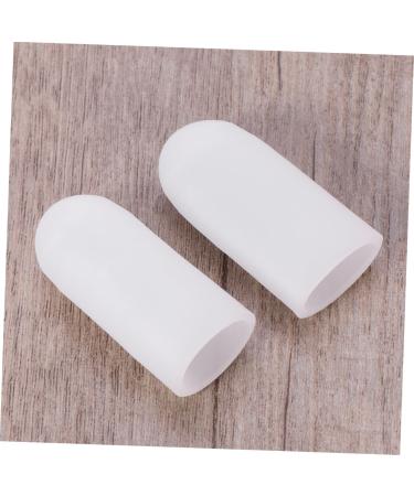 Gel Toe Protector Sleeve - Foot Care Blisters Splitter Cover Caps - White Thumb Protector Pair - Buy Online on SooperMarket.com