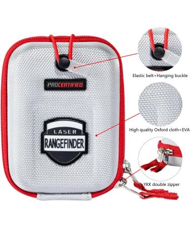 Hard Shell Golf Rangefinder Case - Compatible with Bushnell V2 V3 V4 V5 Pro X2 Pro XE - Silver - Buy Online on SooperMarket.com