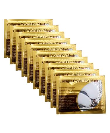 Adofect 30 Pairs Collagen Eye Mask Powder Crystal Gel Eye Masks Under Eye Patches Great For Moisturizing, Wrinkle, Fine Line, Dark Circles & Puffiness, White