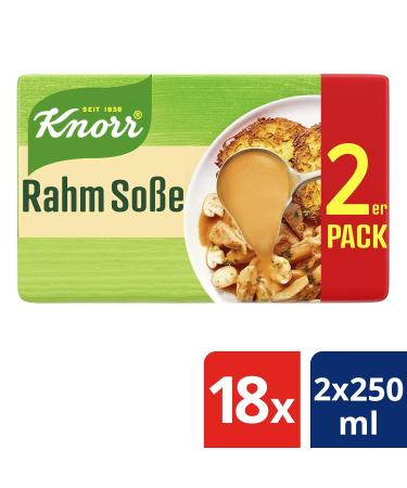 Buy Knorr Cream Sauce 18x68g Delicious Light Brown Sauce Without Flavor Enhancers for International Shipping - Buy Online on SooperMarket.com