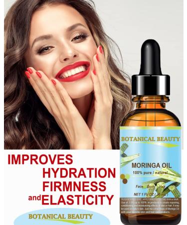Buy 100% Pure Moringa Oil - Natural Cold Pressed Carrier Oil for Face Skin Hair & Nails - Rich in Vitamin C & E - 4 Fl. Oz (120 ml) - International Shipping Available - Buy Online on SooperMarket.com