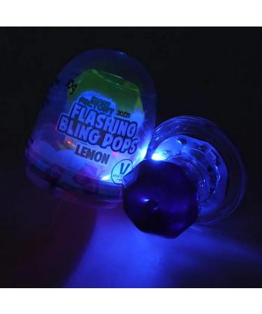 x8 Flashing lolly Pops pack of 8 sweets Zombie Bling Ring .Blue Razz Apple & strawberry flavour lollipops Press the button and watch it shine! Perfect novelty treat. Ideal for Halloween. - Buy Online on SooperMarket.com