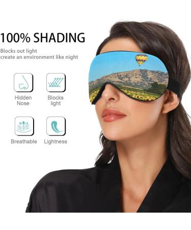 WELLDAY Sunflower Balloon Sleep Mask - Adjustable Night Eye Shade for Men and Women - Buy Online on SooperMarket.com