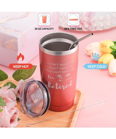 2024 Retirement Gifts for Women | Pink 20oz Coffee Tumbler Lavender Bath Balls Soap & Candles | Perfect Funny Gift for Teachers & Nurses - Buy Online on SooperMarket.com