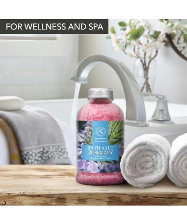Buy Rosemary Salt 600g - Natural Sea Salt with Essential Rosemary Oil for Bathing Relaxation and Aromatherapy - International Shipping Available - Buy Online on SooperMarket.com