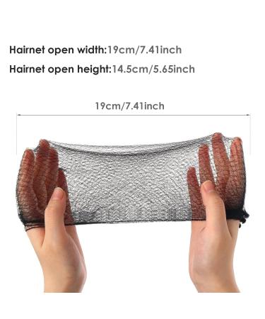 Prasacco Hair Net 20 Pcs Individual Package - Reusable Nylon Hair Nets for Buns - 20 Inch Invisible Elastic Edge Mesh - Ideal for Ballet Bun, Sleeping, Women Wig - Black - Buy Online on SooperMarket.com