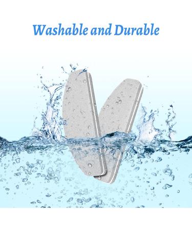 20 PCS Mini Half Moon Nail Buffer Block - Double-Sided Sponge Polish Sanding Buffer for Gel & Acrylic Nails (Grey) - Buy Online on SooperMarket.com