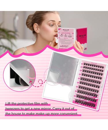 PRO Self Adhesive Eyelashes Kit - 120pcs Press On Lashes Lash Fixative & Remover Easy Home Application | Velvety D-10-18mix Eyelash Extension Set - Buy Online on SooperMarket.com