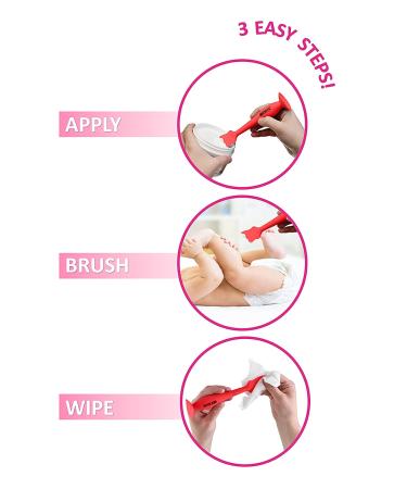 Brexonic Baby Brush Diaper Cream Applicator for Diaper Rashes  Soft Flexible Silicone Bum Brush Newborn and Baby Essentials  Gift Idea for Baby Shower and New Mom (2PK White  Grey) - Buy Online on SooperMarket.com