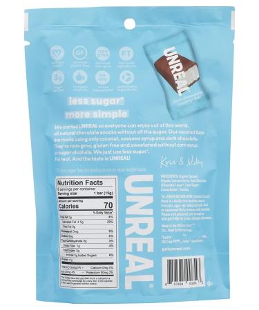 Unreal Coconut Bars Dark Chocolate - 4.2 oz | Delicious Vegan Snack - Buy Online on SooperMarket.com