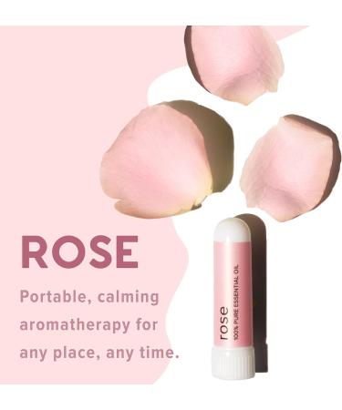 MOXE Rose Essential Oil Nasal Inhaler - Therapeutic Aromatherapy for Calmness and Mood Elevation - Made in USA (1 Pack) - Buy Online on SooperMarket.com