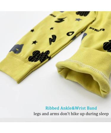 YANWANG 100% Cotton Baby Pajamas Set | Long Sleeve Sleepwear 1-2 Years Batman Design - Buy Online on SooperMarket.com