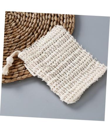 BELLIFFY 6pcs Soap Bag Bar Soap Exfoliating Soap Saver Soap Accessory Bubble Net Soap Net Cotton Linen Beige - Buy Online on SooperMarket.com