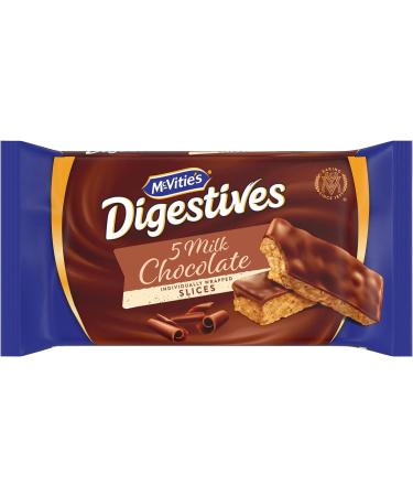 McVitie's Digestives Milk Chocolate Slices 5 slices 124g - Buy Online on SooperMarket.com