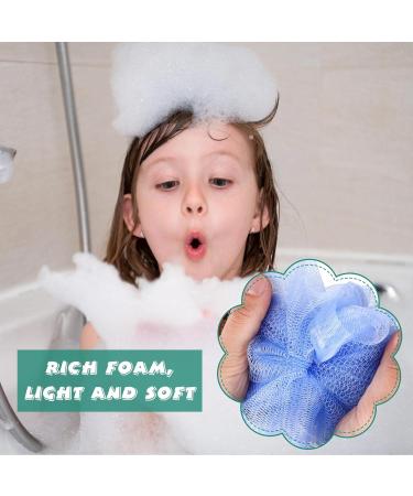 100 Pcs Bath Sponge Shower Loofahs Bulk Exfoliating Body Scrubber Pack - Assorted Colors - Bathing Accessories for Kids, Women, Men - Mesh Balls Travel Cleaning Wash Puff - Buy Online on SooperMarket.com