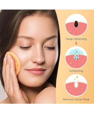 20 PCS Turmeric Cleansing Pads Reusable Facial Sponges Soft Absorbent Tumeric Pads Multipurpose Turmeric Face Pads for Daily Facial Cleansing Makeup Remover - Buy Online on SooperMarket.com