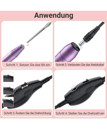 Melodysusie Electric Nail Miller - 20 000 RPM Nail Drill for Professional Nail Art | Fast International Shipping - Buy Online on SooperMarket.com