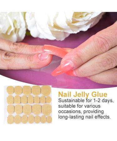 Nail Glue Stickers - (1 Sheet) Nail Adhesive Jelly Sticky Tabs - Long Lasting Press on Nail Stickers Nail Glue Tabs for False Nail Tips - Buy Online on SooperMarket.com