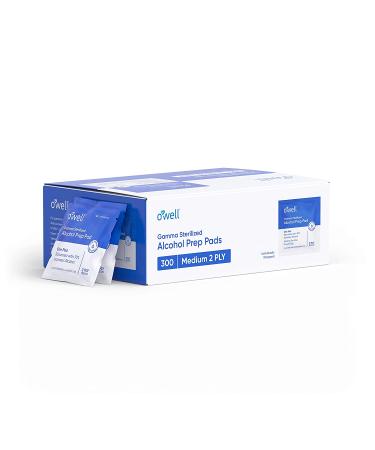 Alcohol Wipes 300 Count | Sterile Alcohol Prep Pads - Individually Wrapped - 2-Ply Antiseptic | Ideal for First Aid Kits | 300 Surgical Alcohol Swabs - Buy Online on SooperMarket.com