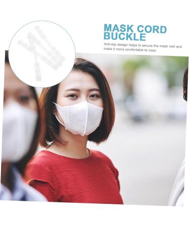 Gatuida Stand Hook Mask Strap Extender - 10 Pcs Silicone Ear Saver Buckles for Comfortable Face Mask Wear - White - Buy Online on SooperMarket.com