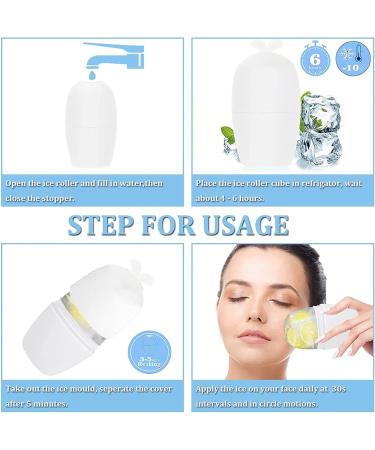 Ice Face Roller for Face and Eyes - Ice Roller for Tightens Shrinks Pores Relief Eye Puffiness Improve Skin Elasticity - Birthday Gifts for Her Women Beauty Skincare Face Tools Products - Buy Online on SooperMarket.com