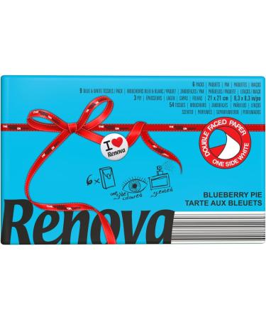 Renova Handkerchiefs Red Label Red Strawberry Fragrance - 6 Packs