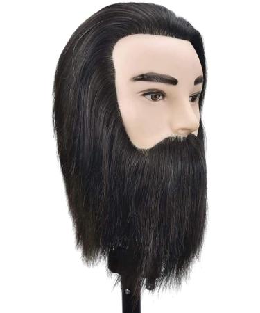 Real Human Hair Training Head - Adjustable Female Tailor Puppet for Hairdressing Perming and Coloring - Buy Online on SooperMarket.com