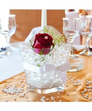 NIKOEO Clear Water Beads 10000 Pcs - Transparent Jelly Beads for Floating Candle Making and Wedding Centerpiece Decor - Festive Floral Vase Filler - Buy Online on SooperMarket.com