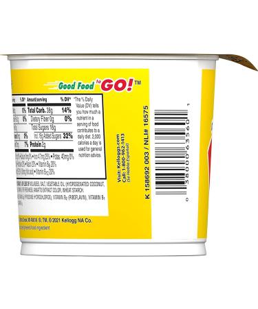 Kellogg's Corn Pops Cereal Cup | Single Serve Original 1.5oz Cup | 8 Vitamins and Minerals - Buy Online on SooperMarket.com