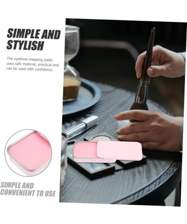 FOYTOKI eyebrow makeup tools brow position tool brow contour paste aluminum box 1 count (Pack of 1) Pink - Buy Online on SooperMarket.com