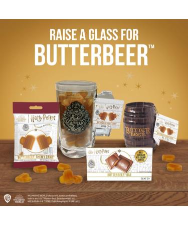 Jelly Belly Harry Potter Butterbeer Barrel Tin Butterscotch Chewy Candy 42g - Christmas & Holidays Candy - Vegan Candy Dairy Free Snacks Kosher Candy Gluten Free Bulk Candy Stocking Stuffers for Teens - Buy Online on SooperMarket.com