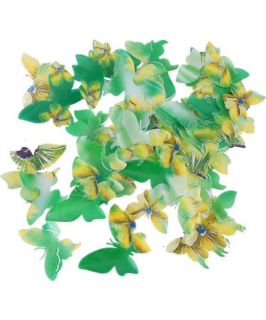 50Pcs Edible Wafer Paper Butterfly Cupcake Toppers Asudaro Butterfly Cake Decoration for Birthday Party Wedding Food Decorations One Size Type 3 - Buy Online on SooperMarket.com