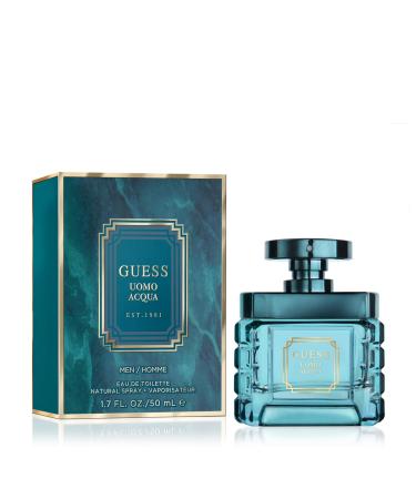 GUESS Uomo Acqua Eau de Toilette Cologne Spray For Men 1.7 Fl. Oz. 1.7 Fl Oz (Pack of 1)