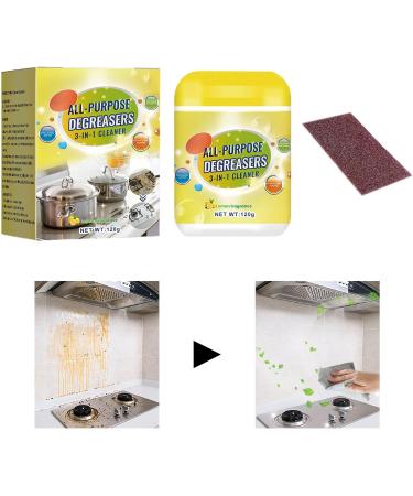 Protective Kitchen Cleaner Kitchen Powder Foam Degreaser Kitchen Oil Stains Grease Cleaning Powder for Heavy Oil Stain and Grease Removal Puchen - Buy Online on SooperMarket.com