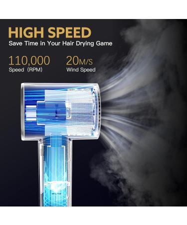 webeauty 5-in-1 Hair Dryer Brush - Professional Hot Air Brush for Fast Drying Curling and Straightening - Ceramic Coating & Negative Ion Technology - 110000 RPM (Grey/Gold - Buy Online on SooperMarket.com